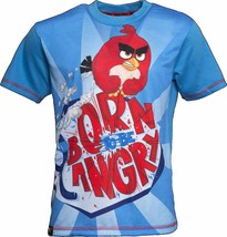 ANGRY BIRDS Born to BE Angry Kids T-Shirt Gaming Boys Girls Shirt Age 3-... - £4.92 GBP+