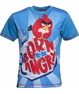 ANGRY BIRDS Born to BE Angry Kids T-Shirt Gaming Boys Girls Shirt Age 3-... - £4.96 GBP+