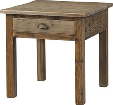End Table Side Padmas Plantation Bleached Reclaimed Old Pine Handmade - £1,355.19 GBP