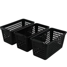 Plastic Storage Trays Basket For Kitchen, Bathroom Organizer, Set Of 6 - $28.99