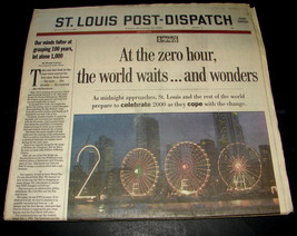 1999 Dec 31 St Louis Post Dispatch Newspaper Y2K Millennium Preview Comp... - £12.76 GBP