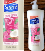 1 Suave Essentials Tahitian Escape Body Wash Limited Ed Coconut Hibiscus BIG28oz - $14.37