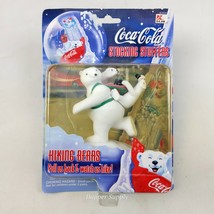 1998 Coca Cola Stocking Stuffers Hiking Bears Pull Us Back &amp; Watch Figur... - $14.84