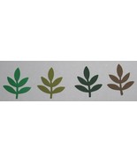 Discontinued BRANCH LEAF LEAVES Punch Set lot of 60 punch-outs Cutouts  ... - $10.43 CAD