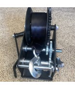 3500lbs Boat Trailer Winch with 33 Foot Polyester Belt, 2-Way Ratchet Black - $533.90 MXN