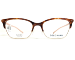 Cole Haan Eyeglasses Frames CH5029 239 Pink Tortoise Gold Cat Eye 53-18-135 - $65.29