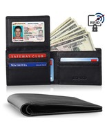 Mens Genuine Leather Wallet Purse Bifold Credit Card Holder Rfid Blockin... - $32.07