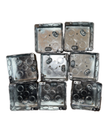 4&quot; Square Electrical Box, 10 1/2&quot; Knockouts 8 Pack - $32.45 CAD