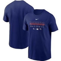Texas Rangers Mens Nike Authentic Collection Dri-Fit Cotton T-Shirt - XL - NWT - £19.97 GBP