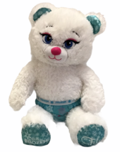Build A Bear Workshop BAB Disney Frozen 16” ELSA White Sparkle Plush Bear w pant - £17.62 GBP