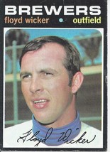 1971 Topps Floyd Wicker 97 Brewers VG - £0.79 GBP