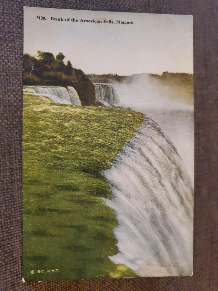 Primary image for Vtg 1912 Postcard Brink Of American Falls, Niagara Falls, NY
