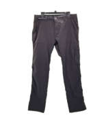 Prana Straight Fit Cargo Hiking Belted Roll Up Pants Mens Size 35 x 32 - £27.03 GBP