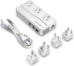 Universal Travel Adapter Worldwide Plug Adapter 110 220V to 110V Voltage... - £60.83 GBP