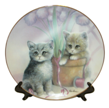 Danbury Mint Kitten Cousins PLAYFUL COMPANIONS 8&quot; Cat Collectors Plate EUC - €9,48 EUR