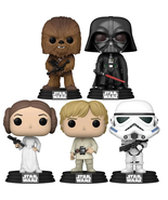 Funko Pop! Star Wars Classic Lot of 5 Luke Leia Chewbacca Vader Stormtro... - £46.15 GBP