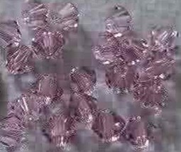 25 Swarovski Crystals Light Amethyst 4mm 5301 Bicone - £1.18 GBP