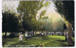 Ontario Postcard Toronto Island Park Picnic Grounds Warwick Bros 1909 - £2.30 GBP