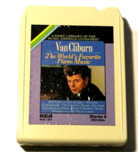 Van Cliburn -The Worlds Favorite Piano Music - 8 Track Tape - New pads &amp;... - $4.94
