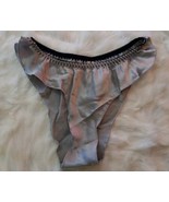 Vintage Glossy Solid Gray Panties Sheen Flutter Size Small - $118.80