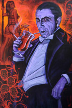Smarmy Extraordinaire Mike Bell Fine Art Print Lithograph Dracula Vampire NWT - £15.98 GBP+