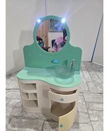 American Girl Doll Bathroom Vanity Playset Retired 1748 Lights Sounds VIDEO - $47.85 CAD