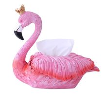 Flamingo Tissue Box  Cute Pink Resin Napkin Holder, Large Size, Living ... - $1,829.98 MXN