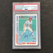1992 Topps #101 Mike Schmidt signed PSA/DNA Phillies Autographed - £103.60 GBP