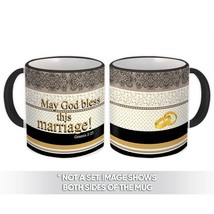 May God Bless This Marriage : Gift Mug Christian Wedding Catholic Jesus - £12.45 GBP