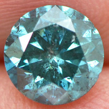 Blue Diamond 1.51 Carat Round Shaped Fancy Color Certified SI2 Loose Enhanced - £930.08 GBP