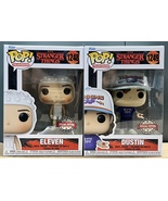 Funko Pop Stranger Things Eleven 1248 and Dustin 1249 Exclusuve Combo - £62.95 GBP