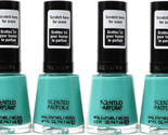 4 Revlon Premium Scented Perfume Nail Enamel Polish Mint Gelato Green Color - $9.99