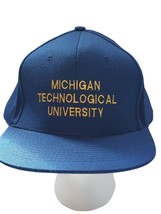 Michigan Technological University Adjustable Snap Back Baseball Cap Hat Huskies - £18.58 GBP