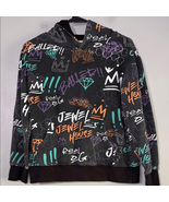 Jewel House Black Hoodie with Multicolor Graphics - $223.90 MXN