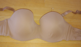 AMBRIELLE MULTIWAY STRAPLESS UNDER-WIRE BEIGE BRA-34C-BARELY WORN-3 HOOK - $8.59