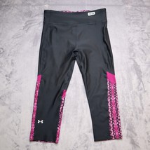 Under Armour Fitted Compression Pants HeatGear Adult M Black Pink Athletic Women - £14.94 GBP