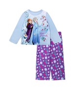 Disney Frozen Girl&#39;s Anna, Elsa and Olaf Best Friends Fleece Pajama Set - $463.47 MXN