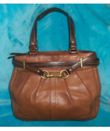 COACH 12476 Hampton Saddle Brown Pebble Leather Satchel Bag - £26.94 GBP