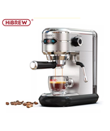 Coffee Maker Cafetera 19 Bar Inox Semi Automatic Super Slim ESE POD&amp; Pow... - £196.34 GBP