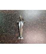 Vtg  Accordion Trophy Topper 6&quot; Solid Metal Threaded Base Silver Color A... - $27.20 CAD