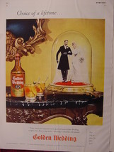 1945 Esquire Original Advertisement WWII Era GOLDEN WEDDING Whiskey DOBB... - $6.48