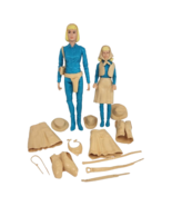 VINTAGE 1965 LOUIS MARX DOLLS JANE WEST COWGIRL + JOSIE W ACCESSORIES + ... - $57.00
