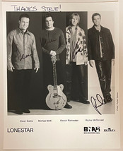 Lonestar Band  signed BNA Records B&amp;W 8x10 Photo (4 sigs) Thanks Steve  COA Dean - £53.93 GBP