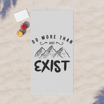 Do More Than Just Exist Boho Beach Cloth w/ Mountain Pines Hand-Drawn In... - £51.99 GBP