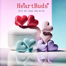  Heart Shaped Wireless Heart Beats Bluetooth Earbuds - £15.30 GBP+