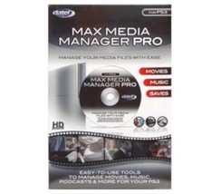 New PS3 Datel Max Media Manager Pro Software Save Dvd Movies &amp; Cd Music To Hdd - £4.46 GBP