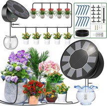 Solar Power Automatic Drip Irrigation Kit Home Garden Plant Self Watering System - $29.69