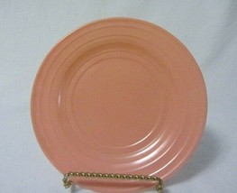 VINTAGE HAZEL ATLAS MODERNTONE PLATONITE PINK 7&quot; DESSERT BREAD PLATE - £6.30 GBP