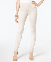 allbrand365 designer Womens Curvy Fit Skinny Moto Pants Size 10 Color Toad Beige - £53.68 GBP