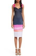 TED BAKER LONDON Marina Mosaic Body Con Dress Navy Woman Size 3 (US 8-10... - $255.00